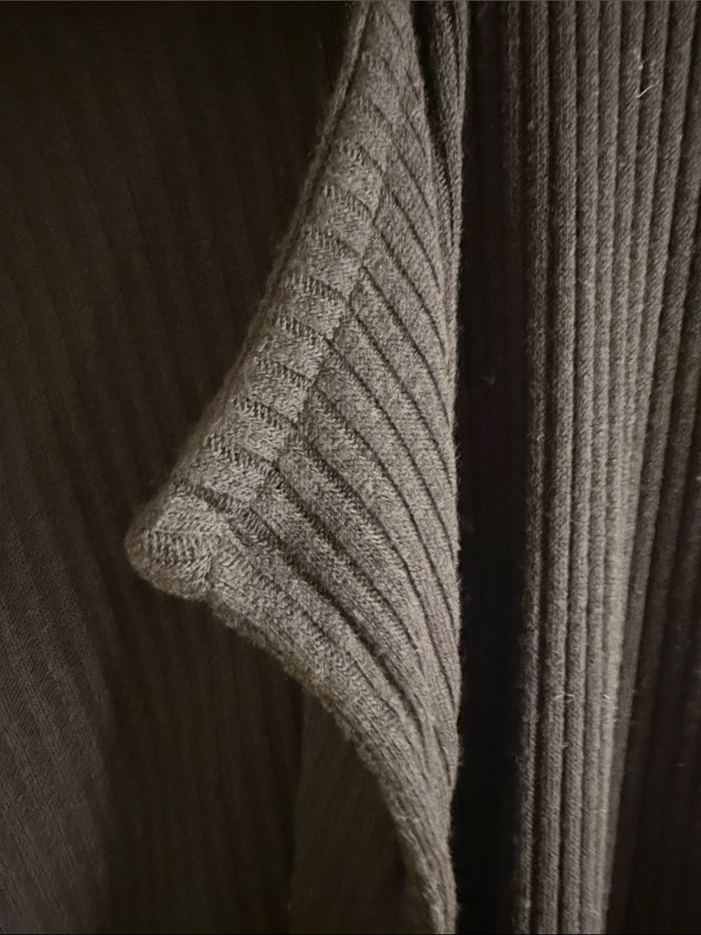 Splendid Black Rib Knit Open Cardigan - Picture 3 of 9